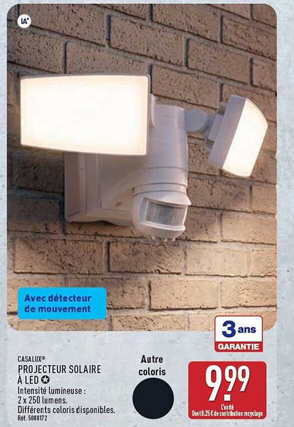 CASALUX® PROJECTEUR SOLAIRE À LED