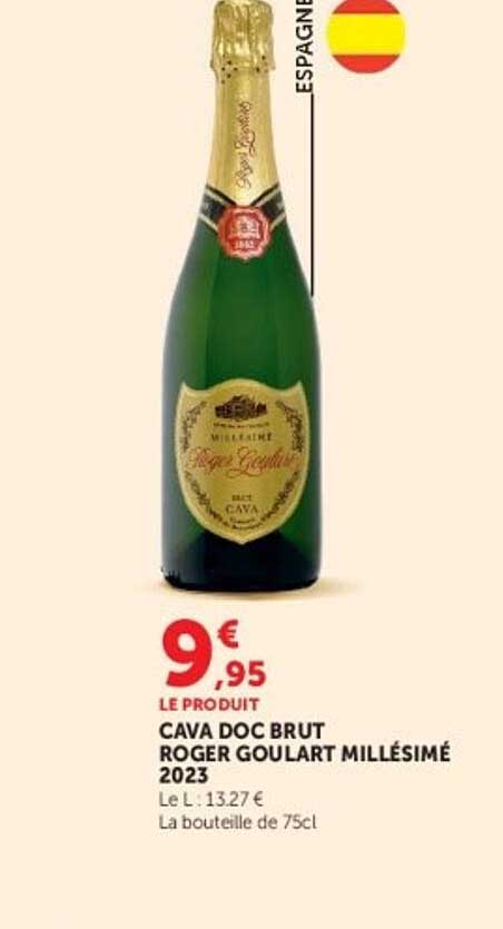 CAVA DOC BRUT ROGER GOULART MILLÉSIME 2023