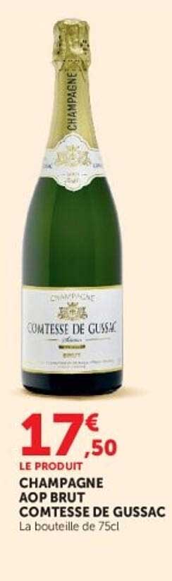 CHAMPAGNE AOP BRUT COMTESSE DE GUSSAC