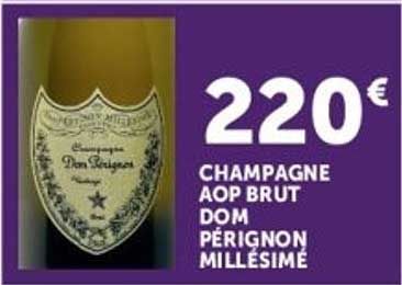 CHAMPAGNE AOP BRUT DOM PÉRIGNON MILLÉSIMÉ