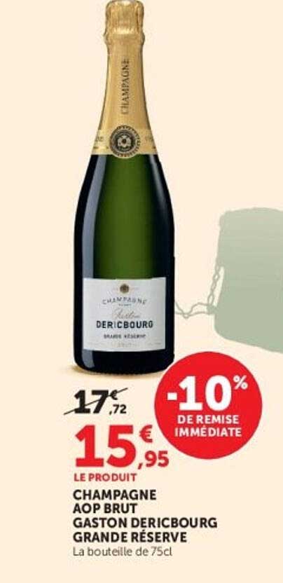 CHAMPAGNE AOP BRUT GASTON DERICBOURG GRANDE RÉSERVE