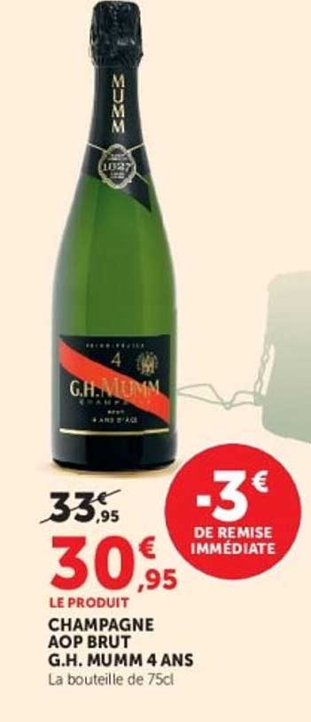 CHAMPAGNE AOP BRUT G.H. MUMM 4 ANS