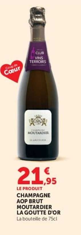 CHAMPAGNE AOP BRUT MOUTARDIER LA GOUTTE D'OR