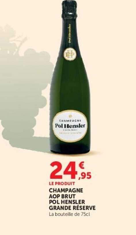 CHAMPAGNE AOP BRUT POL HENSLER GRANDE RÉSERVE