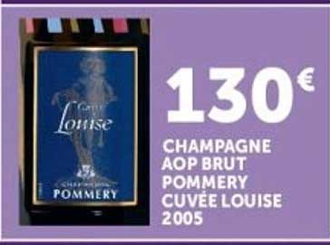 CHAMPAGNE AOP BRUT POMMERY CUVÉE LOUISE 2005