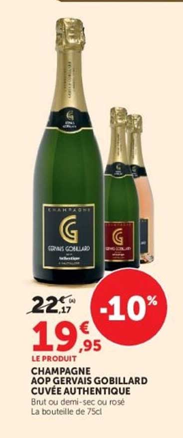 CHAMPAGNE AOP GERVAIS GOBILLARD CUVÉE AUTHENTIQUE