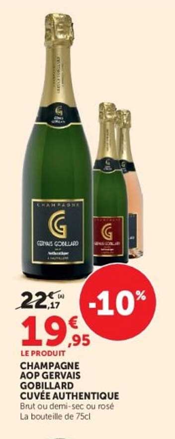 CHAMPAGNE AOP GERVAIS GOBILLARD CUVÉE AUTHENTIQUE