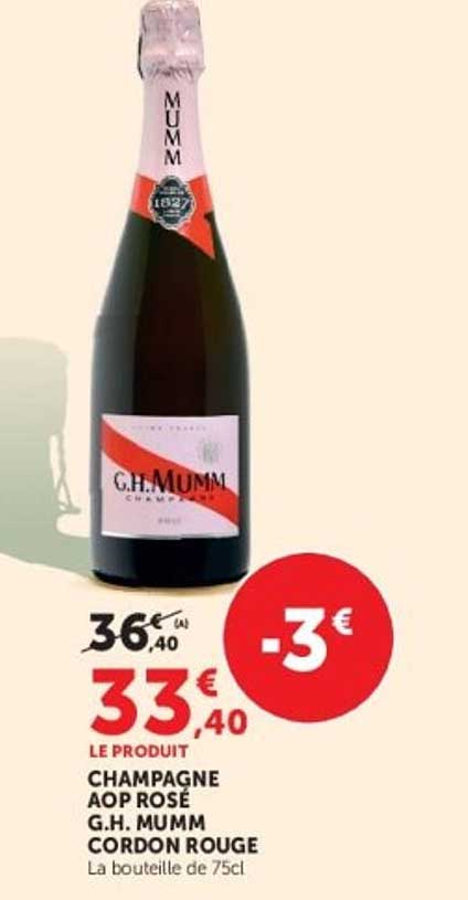 CHAMPAGNE AOP ROSÉ G.H. MUMM CORDON ROUGE