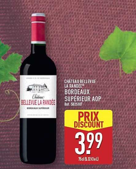 CHÂTEAU BELLEVUE LA RANDEE BORDEAUX SUPÉRIEUR AOP