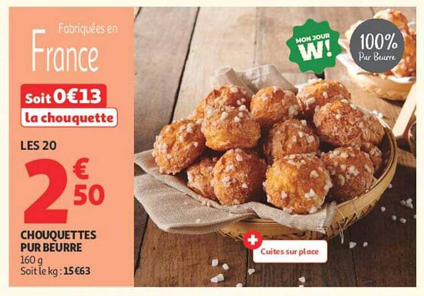 CHOQUETTES PUR BEURRE