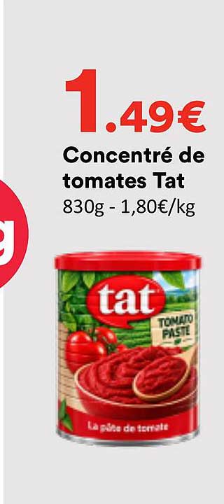 Concentré de tomates Tat