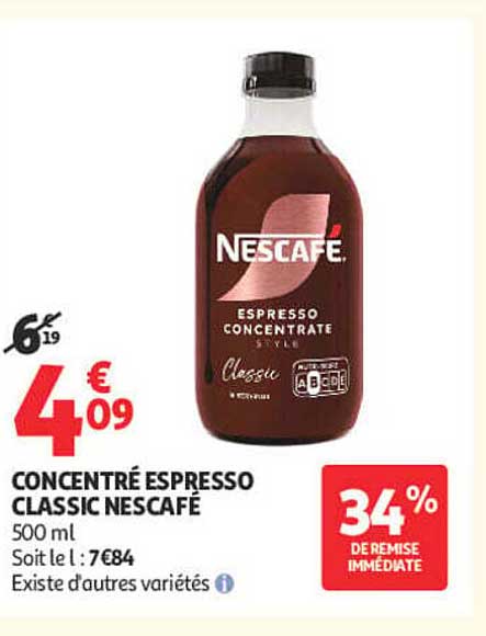 CONCENTRÉ ESPRESSO CLASSIC NESCAFÉ