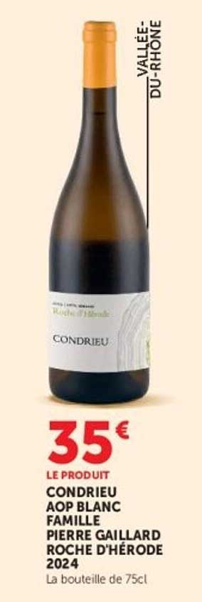 CONDRIEU AOP BLANC FAMILLE PIERRE GAILLARD ROCHE D'HÉRODE 2024