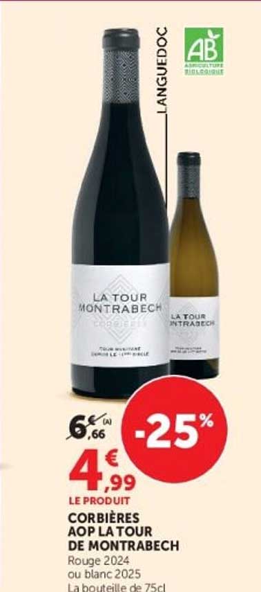 CORBIÈRES AOP LA TOUR DE MONTRABECH