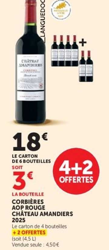 CORBIÈRES AOP ROUGE CHÂTEAU AMANDIERS 2025