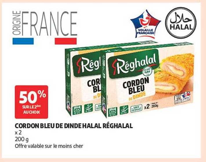 CORDON BLEU DE DINDE HALAL RÉGHALAL