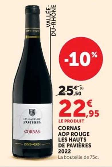 CORNAS AOP ROUGE LES HAUTS DE PAVIÈRES 2022