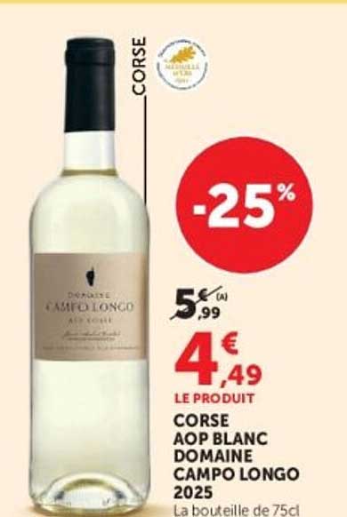 CORSE AOP BLANC DOMAINE CAMPO LONGO 2025