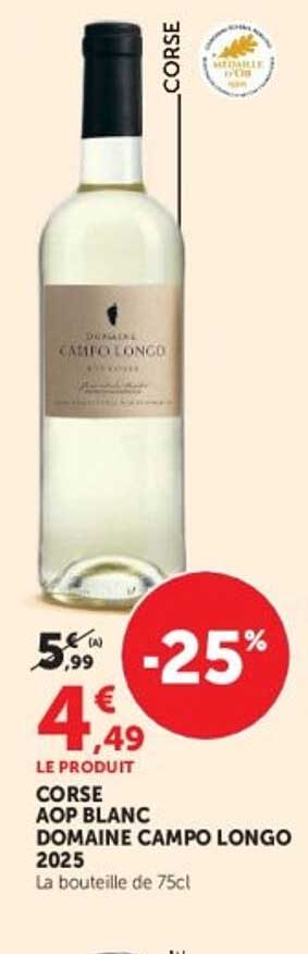 CORSE AOP BLANC DOMAINE CAMPO LONGO 2025