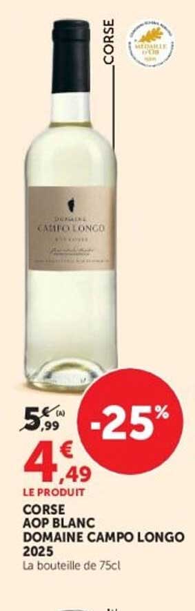 CORSE AOP BLANC DOMAINE CAMPO LONGO 2025
