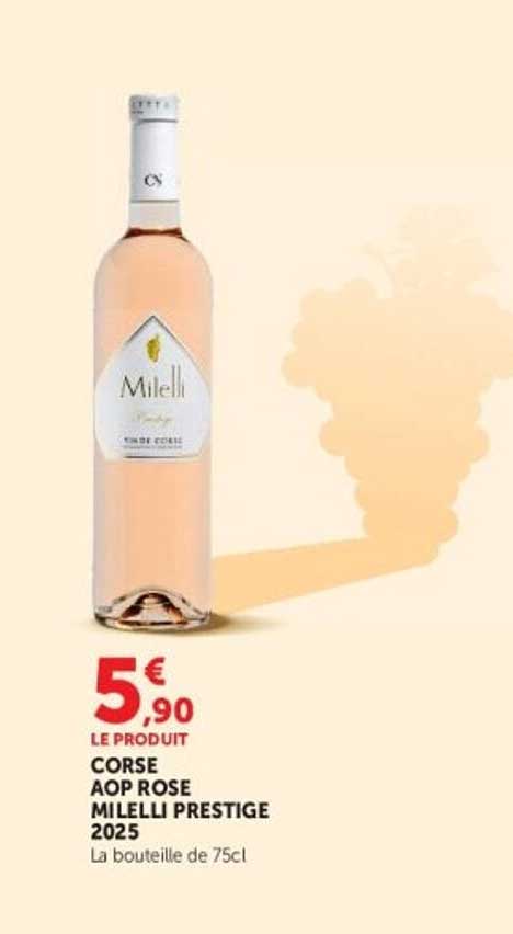 CORSE AOP ROSÉ MILELLI PRESTIGE 2025