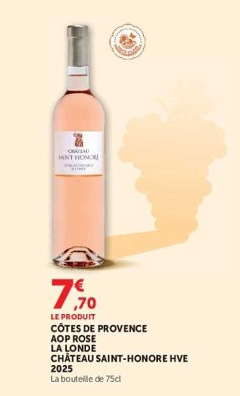 CÔTES DE PROVENCE AOP ROSE LA LONDE CHÂTEAU SAINT-HONORE HVE 2025