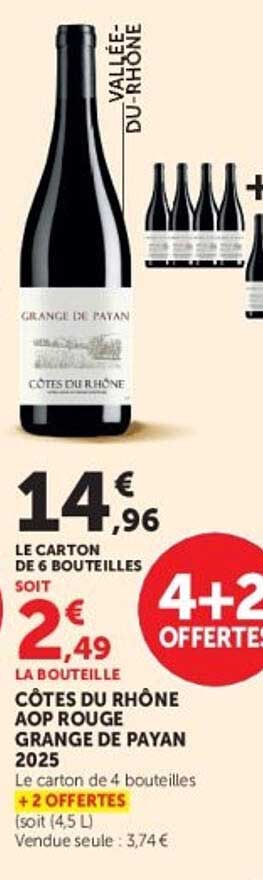 CÔTES DU RHÔNE AOP ROUGE GRANGE DE PAYAN 2025