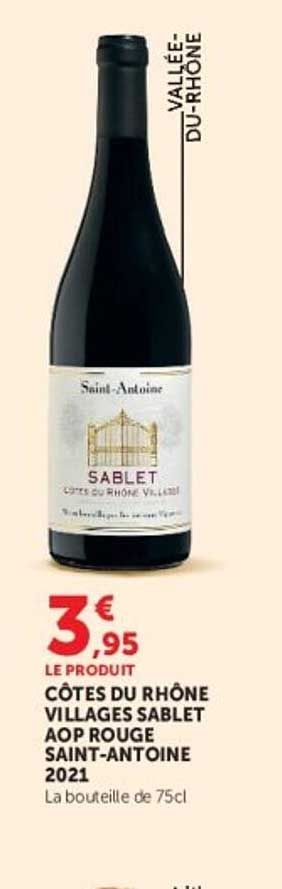 CÔTES DU RHÔNE VILLAGES SABLET AOP ROUGE SAINT-ANTOINE 2021