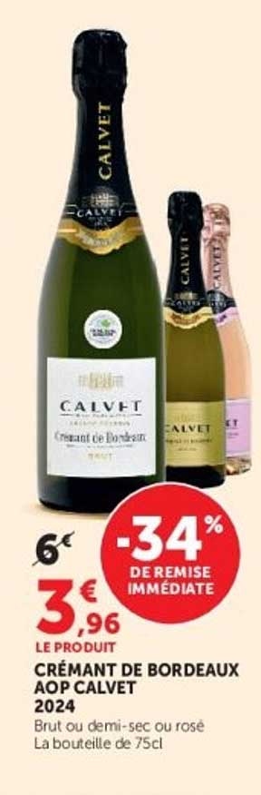 CRÉMANT DE BORDEAUX AOP CALVET 2024