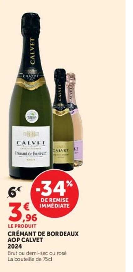 CRÉMANT DE BORDEAUX AOP CALVET 2024