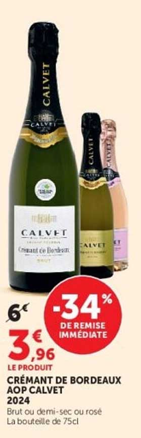 CRÉMANT DE BORDEAUX AOP CALVET 2024