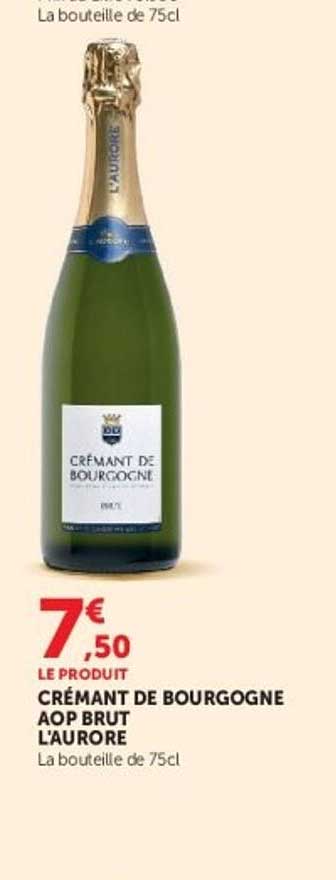 CRÉMANT DE BOURGOGNE AOP BRUT L'AURORE