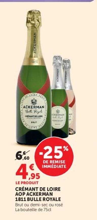 CRÉMANT DE LOIRE AOP ACKERMAN 1811 BULLE ROYALE