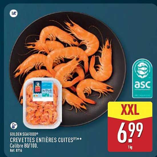 CREVETTES ENTIÈRES CUITES