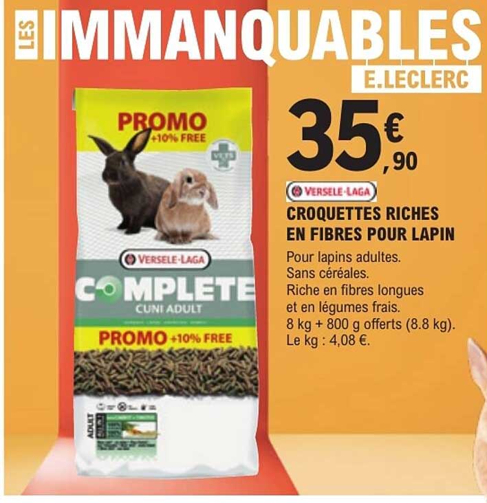 CROQUETTES RICHES EN FIBRES POUR LAPIN