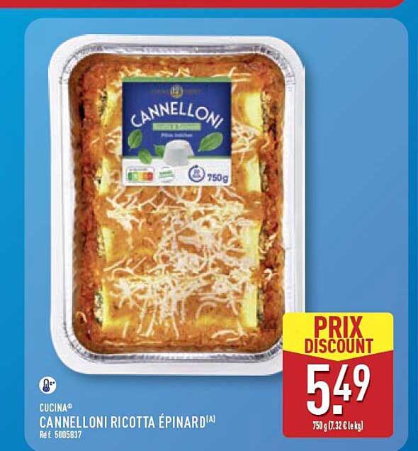 CUCINA CANNELLONI RICOTTA ÉPINARD