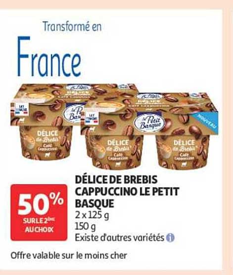 DÉLICE DE BREBIS CAPPUCCINO LE PETIT BASQUE