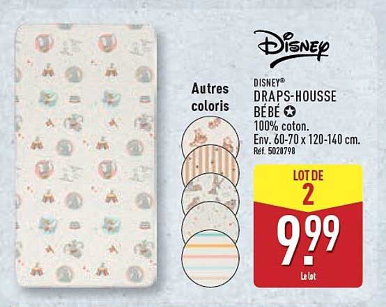 DISNEY® DRAPS-HOUSSE BÉBÉ