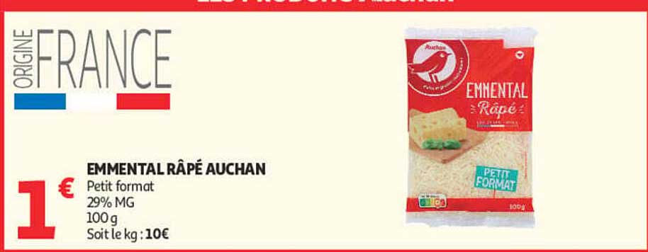 EMMENTAL RÂPÉ AUCHAN