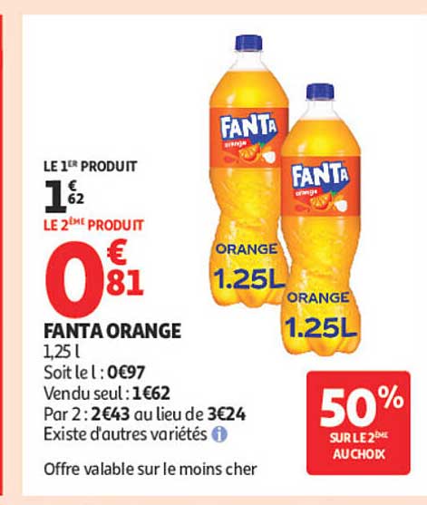 FANTA ORANGE 1,25 l