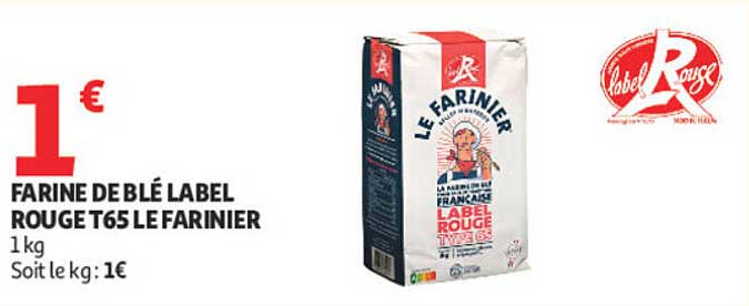 FARINE DE BLÉ LABEL ROUGE T65 LE FARINIER