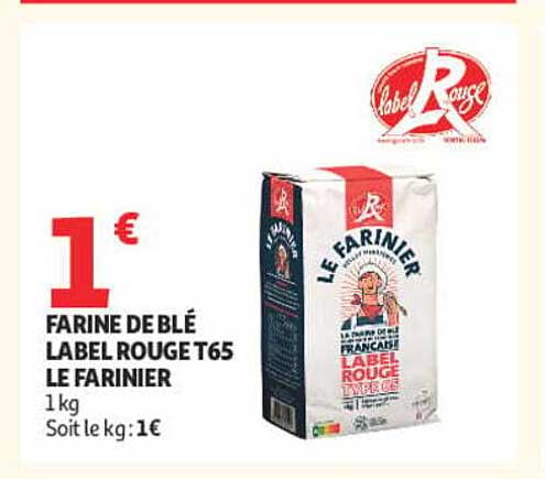 FARINE DE BLÉ LABEL ROUGE T65 LE FARINIER