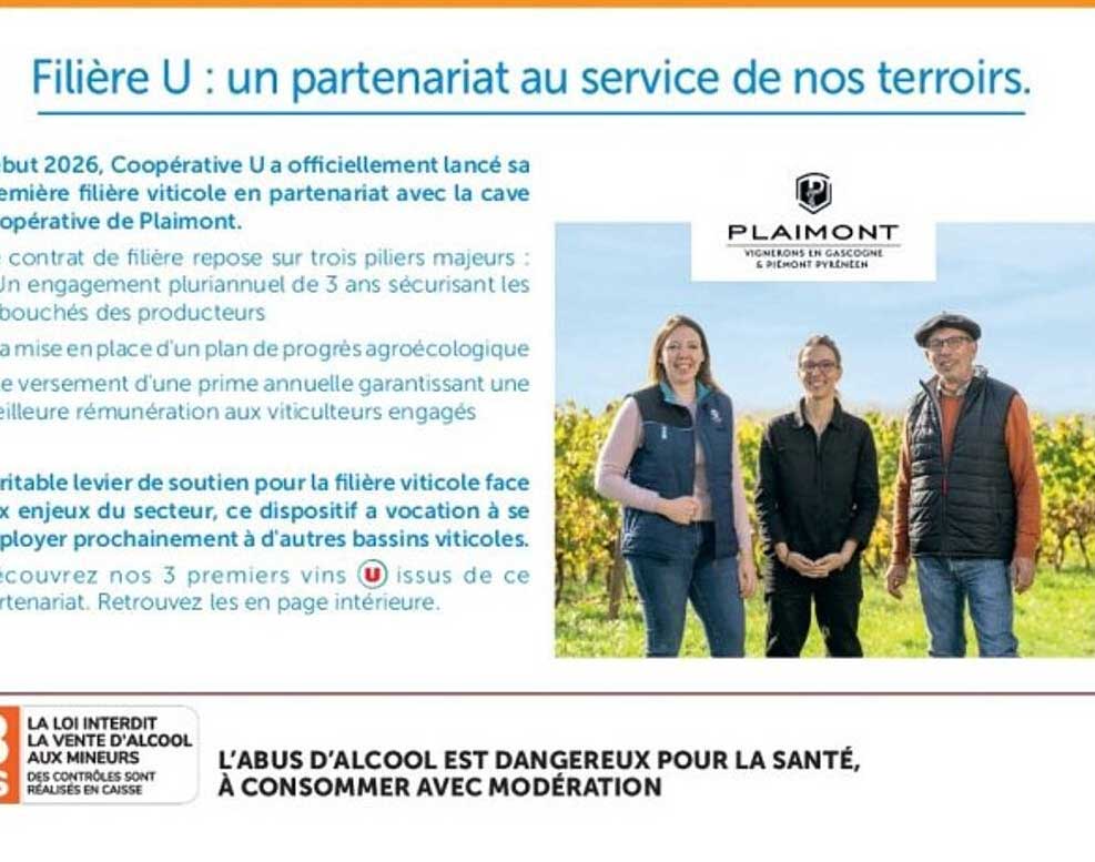 Filière U : un partenariat au service de nos terroirs.