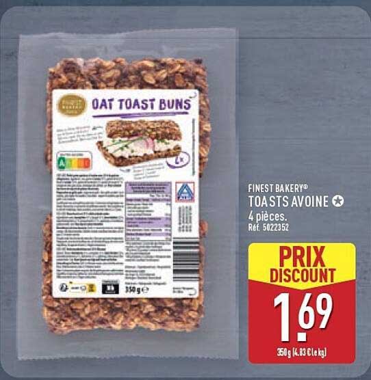 FINEST BAKERY® TOASTS AVOINE