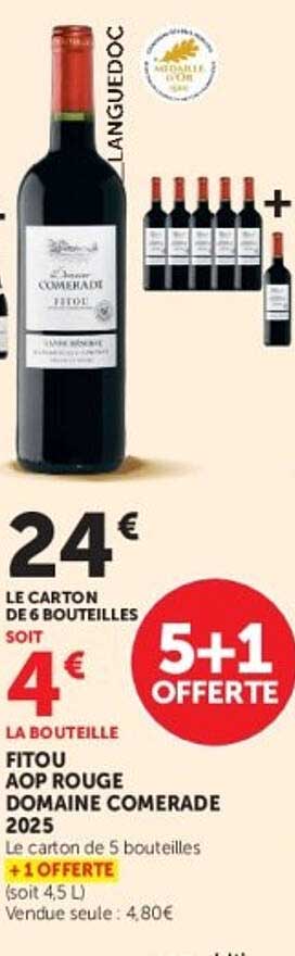 FITOU AOP ROUGE DOMAINE COMERADE 2025
