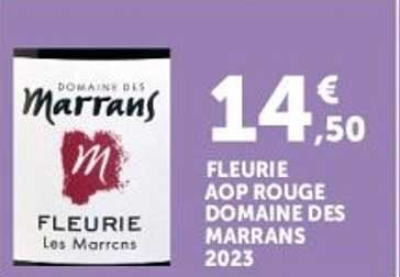 FLEURIE AOP ROUGE DOMAINE DES MARRANS 2023