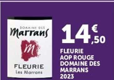 FLEURIE AOP ROUGE DOMAINE DES MARRANS 2023