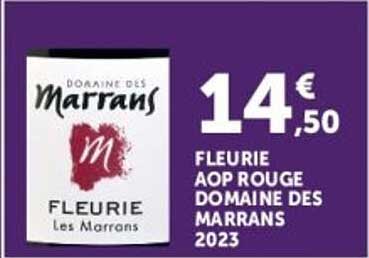 FLEURIE AOP ROUGE DOMAINE DES MARRANS 2023