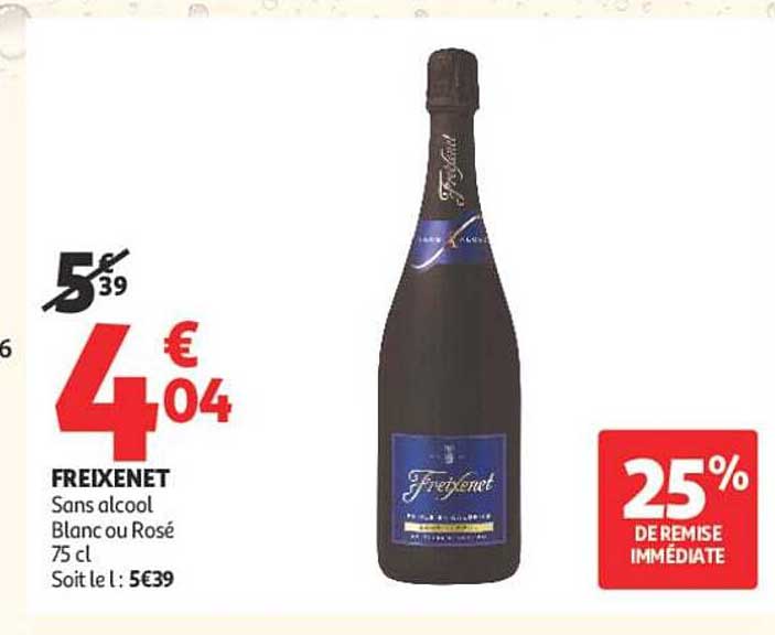 FREIXENET Sans alcool Blanc ou Rosé 75 cl