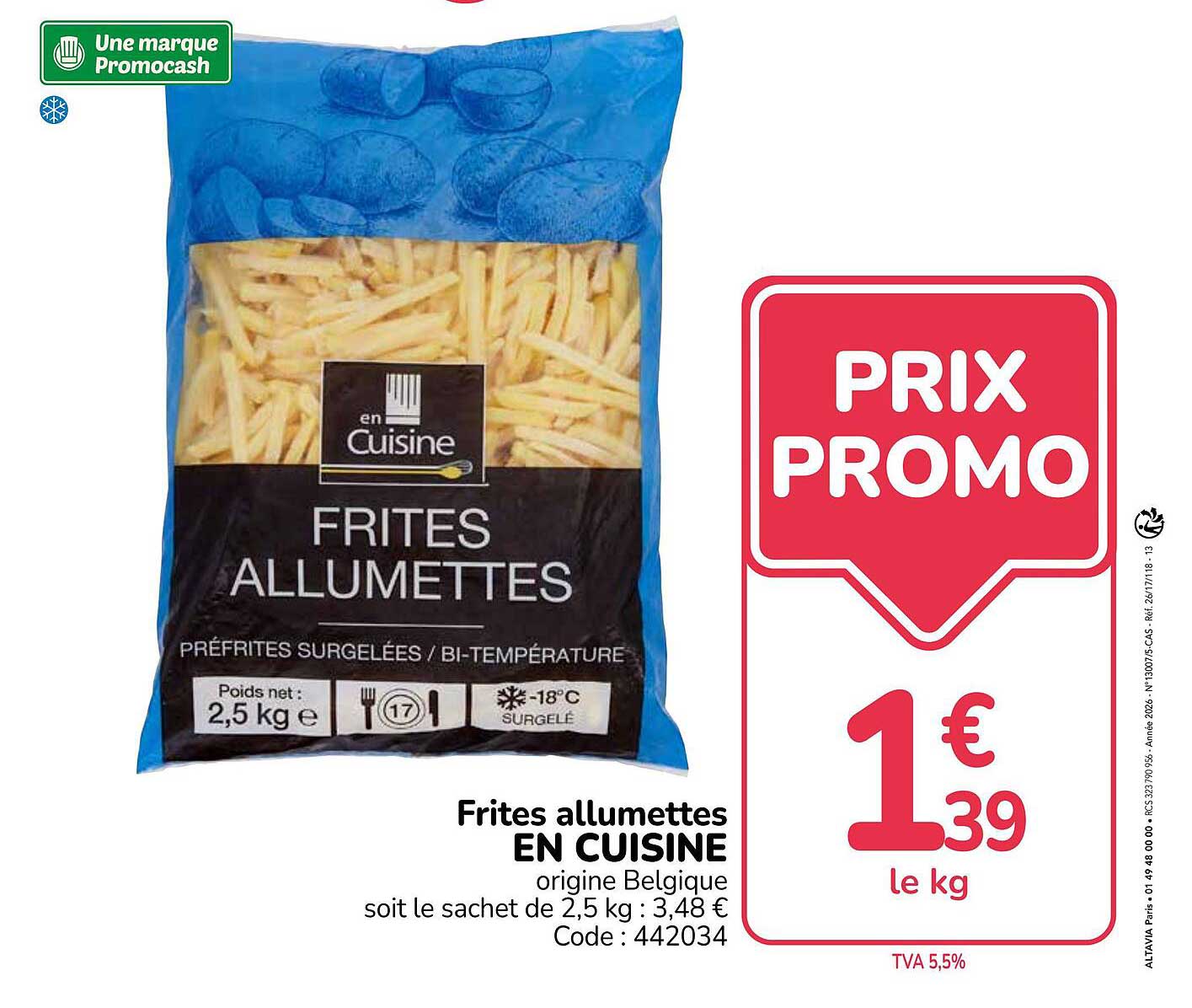Frites allumettes EN CUISINE origine Belgique